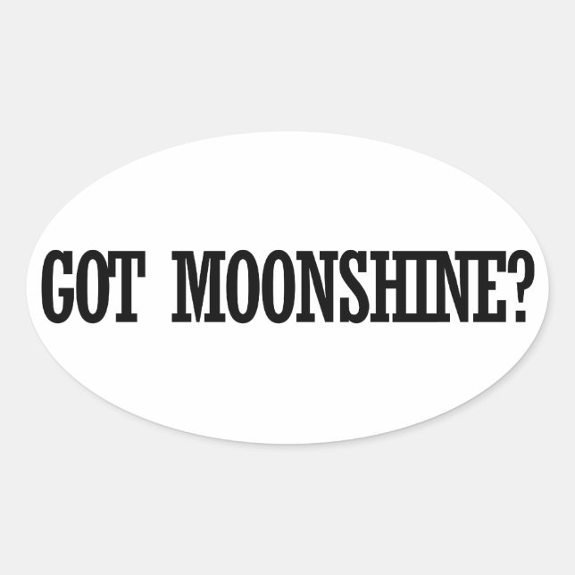 Sticker Ovale Monshine (Devant)