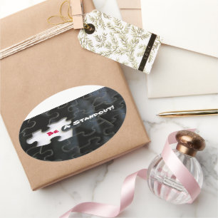 Sticker Ovale Morceau absent de puzzle