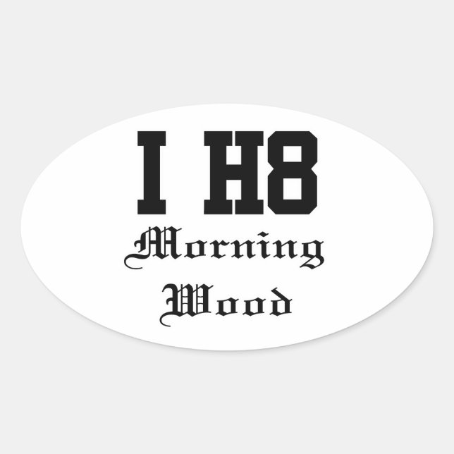 Sticker Ovale morningwood (Devant)