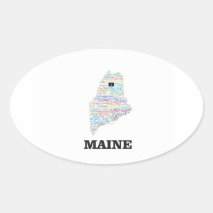 STICKER OVALE MOT ÉTAT