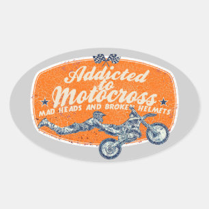 Sticker Ovale Moto