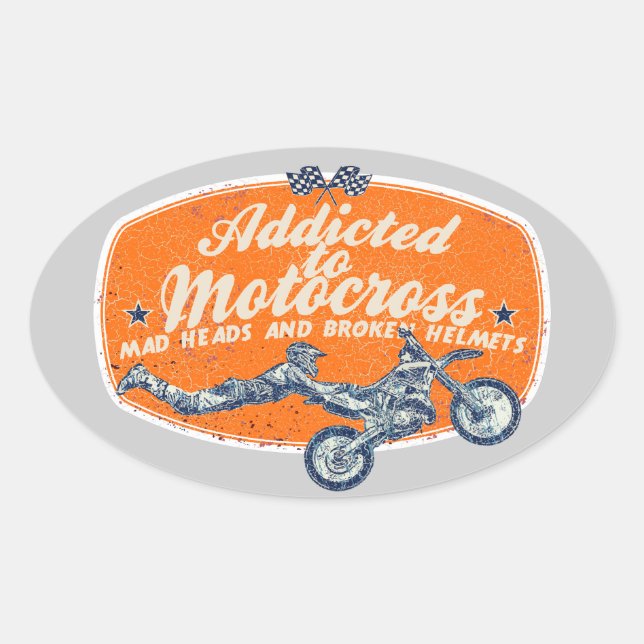 Sticker Ovale Moto (Devant)