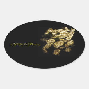 Sticker Ovale MRNStudios Bud Gilt