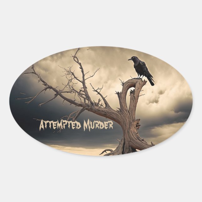 Sticker Ovale Murder (Devant)