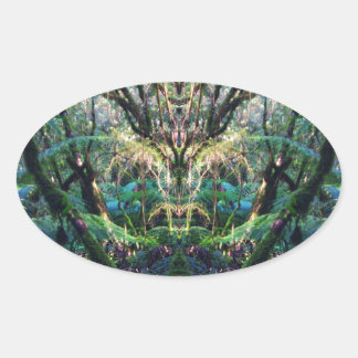Sticker Ovale Mystique