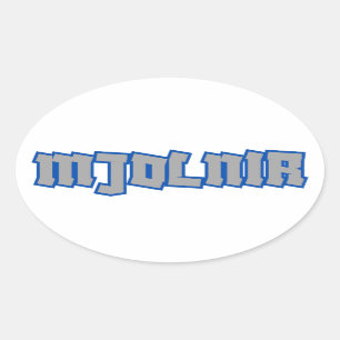 Sticker Ovale Mythologie de Mjolnir Norse