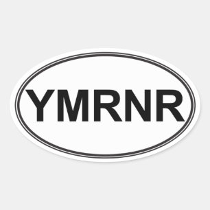 Sticker Ovale Nation de Weimaraner : Style d'euro de YMRNR