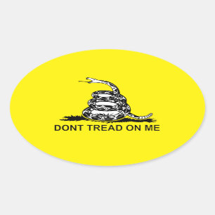 Sticker Ovale Ne Pas Taper Sur Moi Produits Drapeaux Gadsden