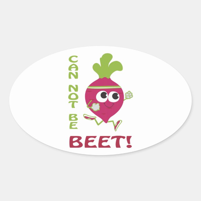Sticker Ovale Ne Peut Pas Être Pareille ! (Devant)