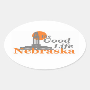 STICKER OVALE NÉBRASKA