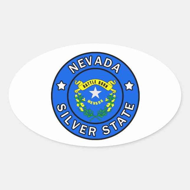 Sticker Ovale Nevada (Devant)