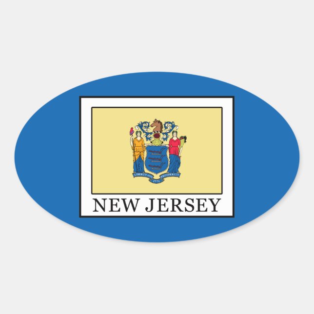 Sticker Ovale New Jersey (Devant)