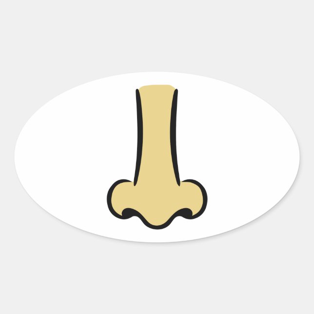 Sticker Ovale Nez (Devant)