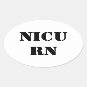 STICKER OVALE NICU RN