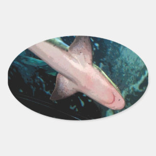 Sticker Ovale NJ Shark CB