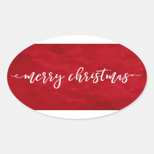 Sticker Ovale Noël scénarisé