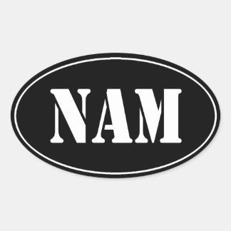 Sticker ovale NOIR NAM VIETNAM