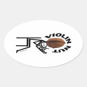 Sticker Ovale Noix de violon