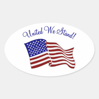 Sticker Ovale Nous unissons nos forces