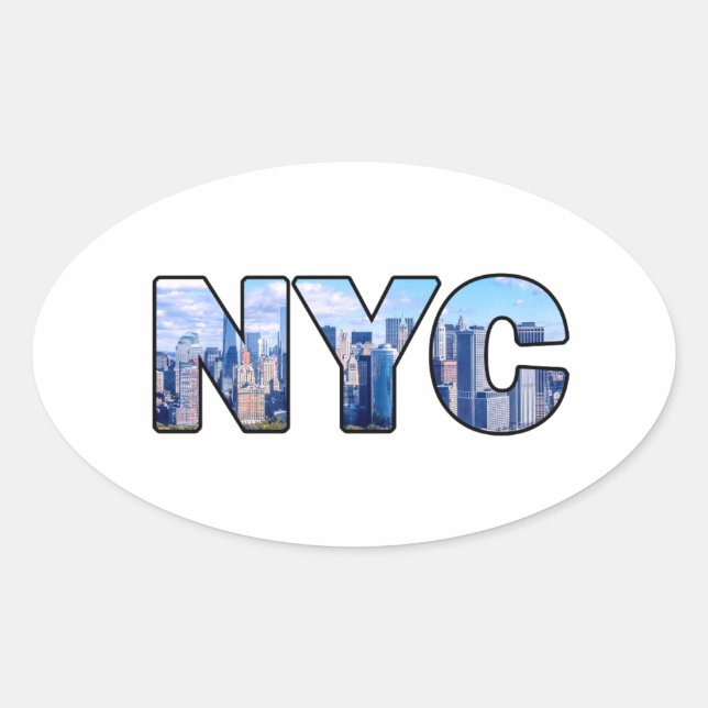STICKER OVALE NYC (Devant)