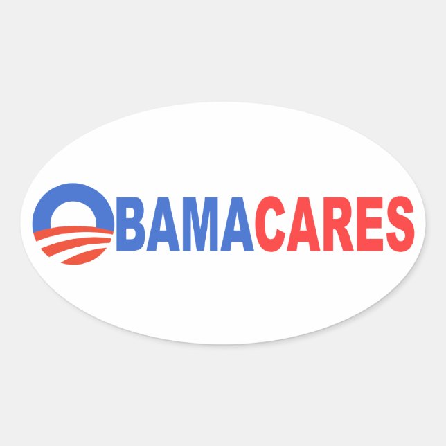 Sticker Ovale Obama se soucie (Devant)