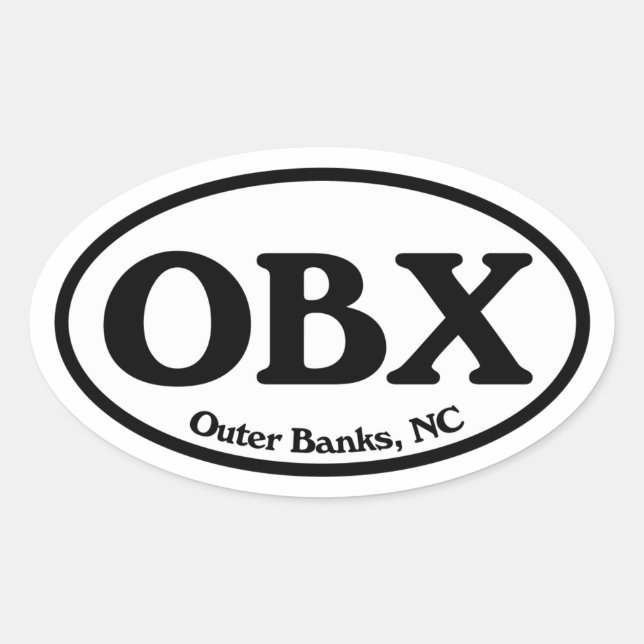 Sticker Ovale OBX Banques extérieures ovale (Devant)