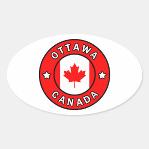 Sticker Ovale Ottawa Canada