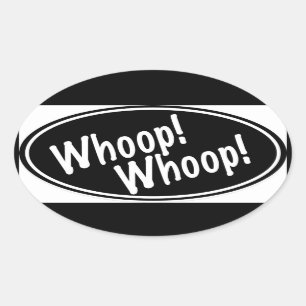 Sticker Ovale Ouah ! Ouah !