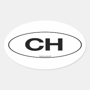 Sticker Ovale Ovale de la Suisse