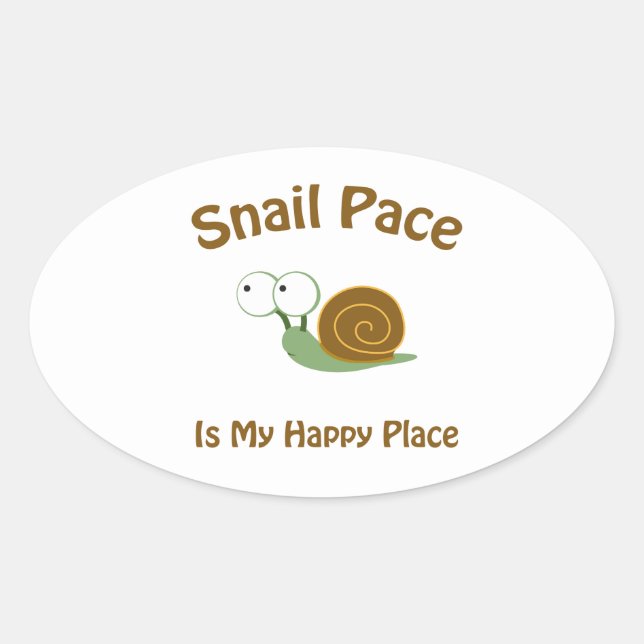 Sticker Ovale Pace de l'escargot (Devant)