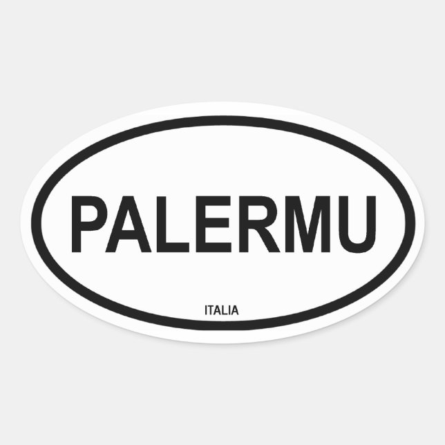 STICKER OVALE PALERMU (Devant)