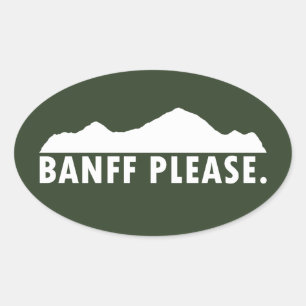 Sticker Ovale Parc national Banff