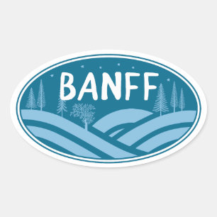 Sticker Ovale Parc national Banff En plein air