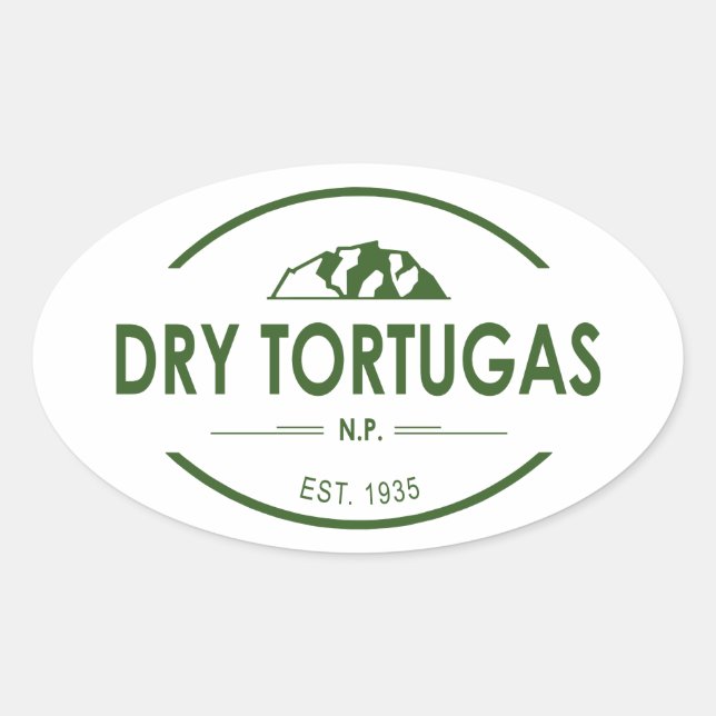 Sticker Ovale Parc national de Dry Tortugas (Devant)
