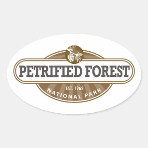 Sticker Ovale Parc national de la Forêt Petrifiée