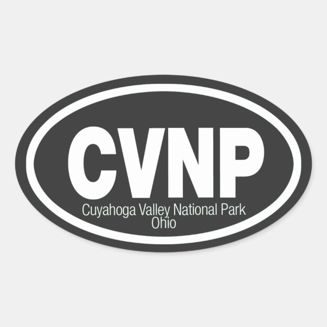 Sticker Ovale Parc national de la vallée de Cuyahoga (Devant)