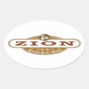 Sticker Ovale Parc national de Zion