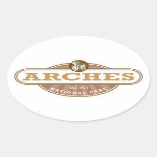 Sticker Ovale Parc national des Arches