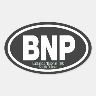 Sticker Ovale Parc national des Badlands