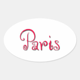 Sticker Ovale Paris