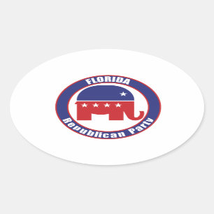 Sticker Ovale Parti Républicain de la Floride