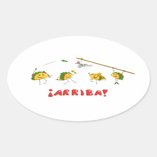 Sticker Ovale Parti Taco