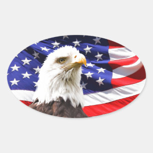 Sticker Ovale Patriotique