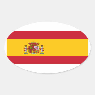 Sticker Ovale Pavillon national d'Espagne