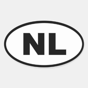 Sticker Ovale Pays-Bas NL Europe