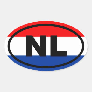 Sticker Ovale Pays-Bas NL Europe