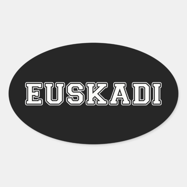 Sticker Ovale Pays basque (Devant)