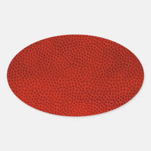 Sticker Ovale Peau de texture de gros plan du basket