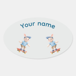 Sticker Ovale Pegatina Ovalada Sweet Collection