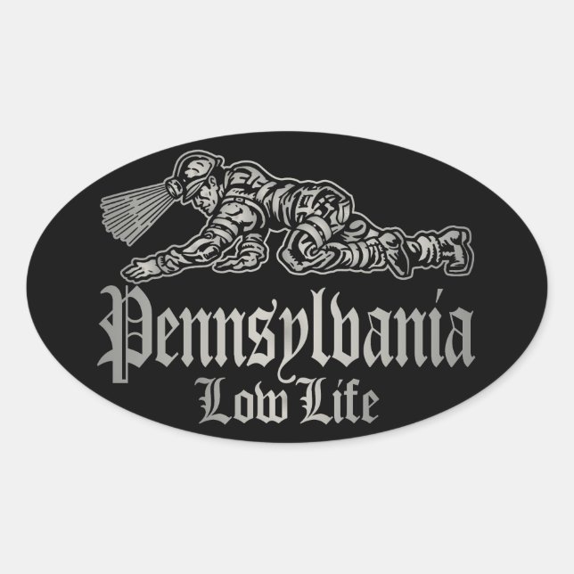 STICKER OVALE PENNSYLVANIE VIE FAIBLE (Devant)